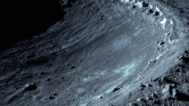 Illustration for: Harvard physicists calculate lunar water limits at 10,000 residents